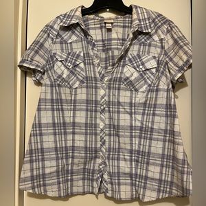 Venezia Lilac and white top. Size 14/16